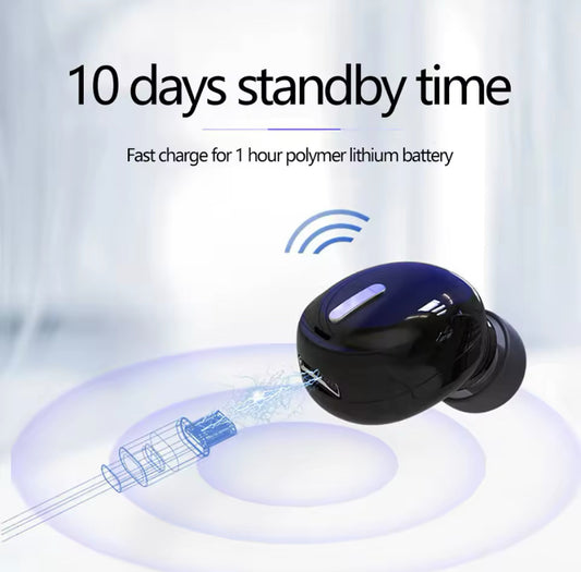Mini auricular Bluetooth inalámbrico, diseño único en la oreja